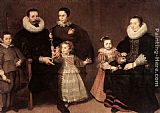 Cornelis De Vos Family Portrait painting